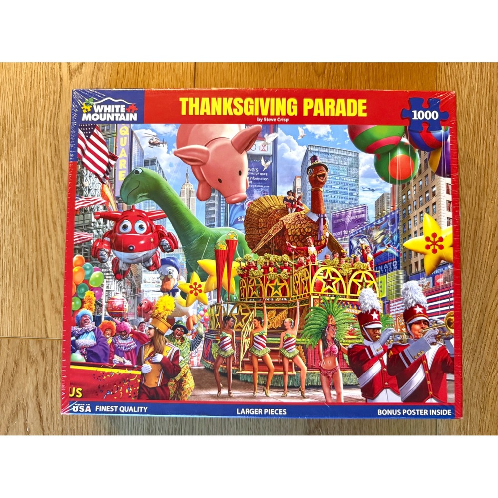 White Mountain Thanksgiving Parade Puzzle Unisex 1000pc Multi New C1769